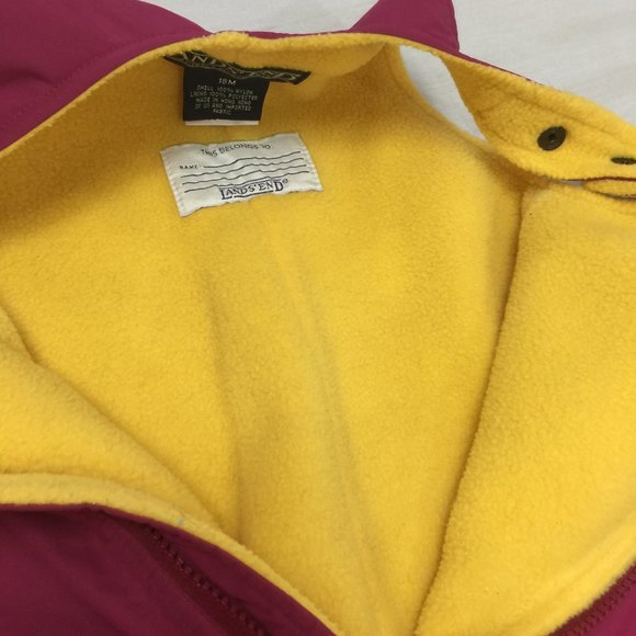 ๐ธ LANDS END GIRLS NYLON SNOW SKI OVERALLS BIB PANTS SIZE 18 MONTHS ๐ธ - Picture 8 of 8